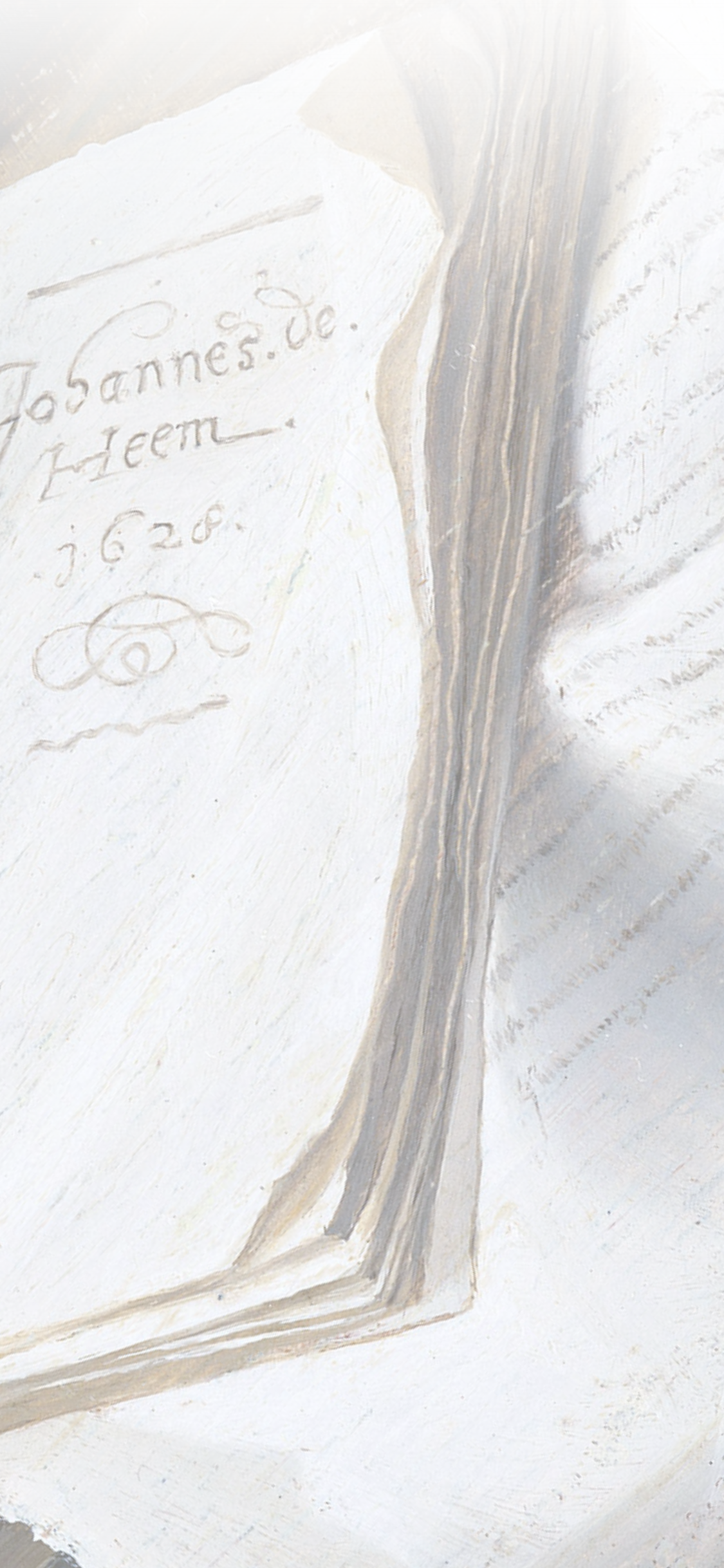 Vintage books with handwritten text